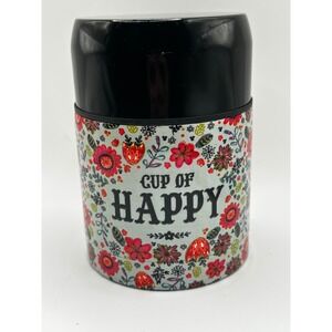Natural Life Cup of Happy Floral Insulated Stainless Steel Food Jar 17oz WB036